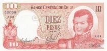 Cile 10 Pesos - 1976 - Replacement - P.150b