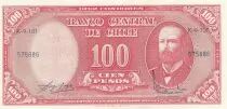 Cile 100 Pesos Arturo Prat - Serial K - 1960