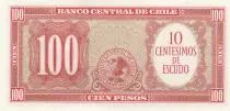 Cile 100 Pesos Arturo Prat - Serial K - 1960