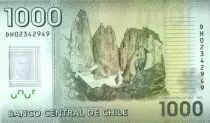 Cile 1000 Pesos - I. Carrera Pinto - National park Torres del Paine - Polymer - 2020 - UNC - P.161k