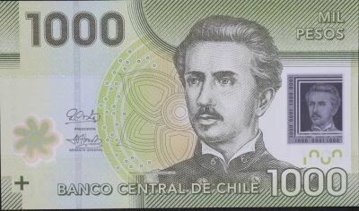 Cile 1000 Pesos - I. Carrera Pinto - Torres del Paine National Park - 2025 - Polymer
