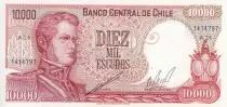 Cile 10000 Escudos - O\'Higgins - Battle of Rancagua - Serial A.24 - P.148