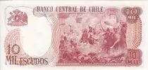 Cile 10000 Escudos - O\'Higgins - Battle of Rancagua - Serial A.24 - P.148