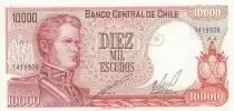Cile 10000 Escudos - O\'Higgins - Rancagua\'s battle - 1967 - Serial A