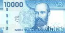 Cile 10000 Pesos - Arturo Prat - National park Alberto de Agostini - Polymer - 2019 - UNC - P.164h
