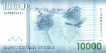 Cile 10000 Pesos - Arturo Prat - National park Alberto de Agostini - Polymer - 2019 - UNC - P.164h