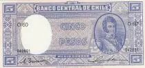 Cile 5 Pesos - B. O\'Higgins - 1947