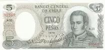 Cile 5 Pesos J.M. Carrera - 1975 - P.149a - UNC