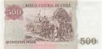 Cile 500 Pesos - Pedro de Valdivia - 1987 - P.153