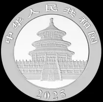 Cina  10 Yuan - Panda - 2025 - Argent