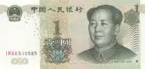 Cina 1 Yuan - Mao - Landscape - 1999 -  Serial IK66