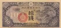Cina 10 Sen China - Japanese occupation - Dragon - 1940 - Bloc 32
