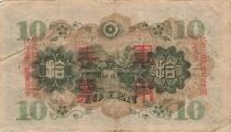 Cina 10 Yen - Japanese invasion - ND (1938) - P.M37a