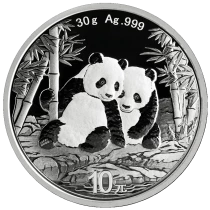 Cina 10 Yuan - Panda - 2026 - Argent