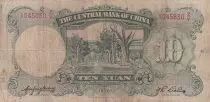 Cina 10 Yuan - Sun Yat -Sen - 1936 -  Serial X - F - P.214a