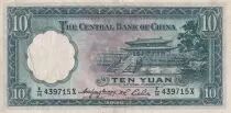 Cina 10 Yuan - Sun Yat-Sen - Forbidden city - 1936 -  Serial FH - VF - P.218a