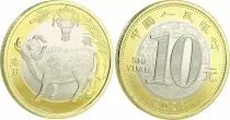 Cina 10 Yuan 2018 -  Buffalo