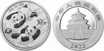 Cina 10 Yuan Panda - Silver 2022 - Silver
