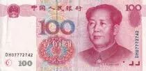 Cina 100 Yuan - Mao Tse-tung - Hall - 1999 - VF to XF - P.901