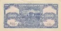 Cina 1000 Yuan - Sun-Yat-Sen - Mausoleum - Serial AXO - 1944