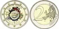 Cipro 2 Euros - 10 years of the Euro - Colorised - 2012