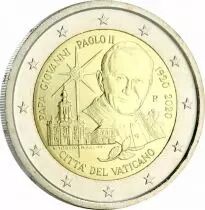 Citt&agrave; del Vaticano  2 Euros Commemo. 2020 - 100 years since the birth of Pope John Paul II