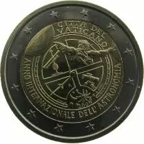 Citt&agrave; del Vaticano  2 Euros Commemorative - 2009 International Year of Astronomy