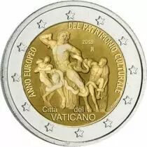 Citt&agrave; del Vaticano 2 Euros Comm&eacute;mo. 2018 - European Year of Cultural Heritage