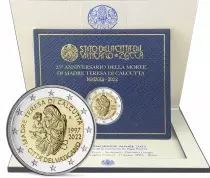 Citt&agrave; del Vaticano 2 Euros Comm&eacute;mo. BU Vatican 2022 - 25th anniversary of the death of Mother Teresa of Calcutta