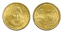 Citt&agrave; del Vaticano 50 Centimes Euros - Pape Fran&ccedil;ois - 2014