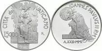 Citt&agrave; del Vaticano 5000 Lire - Jean-Paul II - Resurrection 2001 - with certificate and box