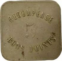 City of Paris, Schools - 5 Nickel Good Points Token