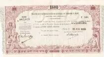Cocincina 500 Francs - Traite du Tr&eacute;sor Public - Cochinchine - Sign. Chazal - 22-07-1880