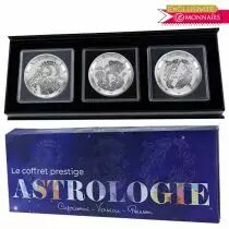Coffret ASTROLOGIE Capricorne - Verseau - Poisson\  - comprenant 3 bullions 1 once - Exclusif Emonnaies\ 