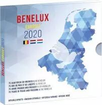 Coffret BU Euro 2020 BENELUX - 75 ans de la Paix et de libert&eacute; au Benelux