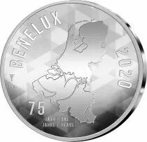 Coffret BU Euro 2020 BENELUX - 75 ans de la Paix et de libert&eacute; au Benelux