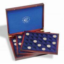 Coffret Numismatique VOLTERRA TRIO de luxe  pour chacun 35 pièces de 2 ? sous capsules