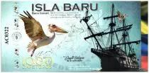 Colombia (Club de Medellin) 1000 Cafeteros, Isla Baru : Galleon - Pelican - Coral - 2014