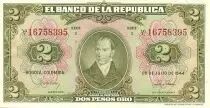Colombia 2 Pesos oro oro, C. Torres
