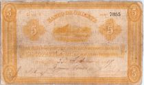 Colombia 5 Pesos Mountains 1887