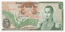 Colombia 5 Pesos Oro - 1979 - Replacement - P.406