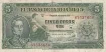 Colombia 5 Pesos Oro - Gal Cordoba - 1960 - TTB - P.405