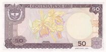 Colombia 50 Pesos oro, Camillo Torres - Orchids - 01-01-1986