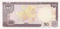 Colombia 50 Pesos oro, Camillo Torres - Orchids - 01-01-1986