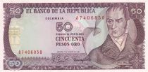 Colombia 50 Pesos oro, Camillo Torres - Orchids - 07-08-1981