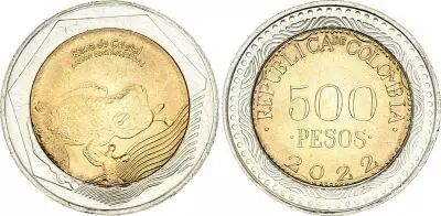 Colombia 500 Pesos - Frog - 2022 - Bimetal