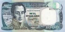 Colombie 1000 Pesos Oro - 1992 - Remplacement - P.432A