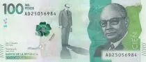 Colombie 100000 Pesos C. Lleras Restrepo - 2020 (2022)