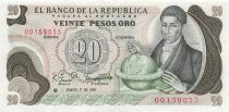 Colombie 20 Pesos Oro - 1981 - Remplacement - P.409