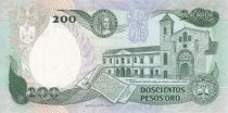 Colombie 200 Pesos oro - J. C. Mutis - Observatoire national - 1991 - P.429d